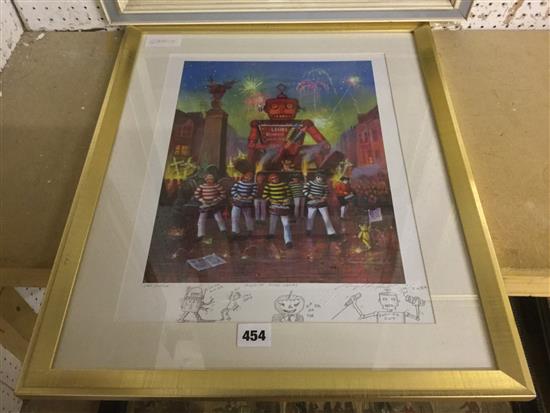 Raymond Campbell print Bonfire Boys